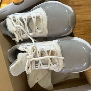 Kids Gray and White Sneakers